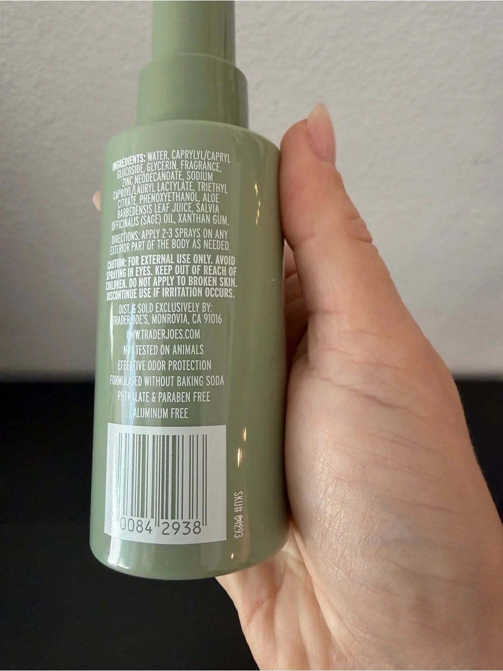 Trader Joe’s Limited Edition Cypress Bergamot Whole Body Deodorant Spray Lot 3